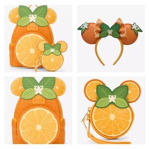 Loungefly Disney Minnie Mouse Orange Ears Orange
Scented Complete Set -Exclusive